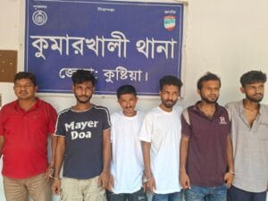 কুমারখালীতে মাদক ও ছিনতাইকারীসহ গ্রেপ্তার ৬