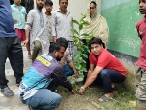 শৈলকুপায় শিক্ষার্থীদের হাতে ফলের গাছ ও খেলাধুলার বল