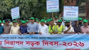 কুষ্টিয়ায় জাতীয় নিরাপদ সড়ক দিবস উদযাপন, চার চালককে সম্মাননা ও পৌর প্রশাসককে ৭ দফা স্মারকলিপি